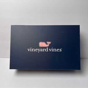 Vineyard Vines clothing magnetic gift box blue with tissue paper